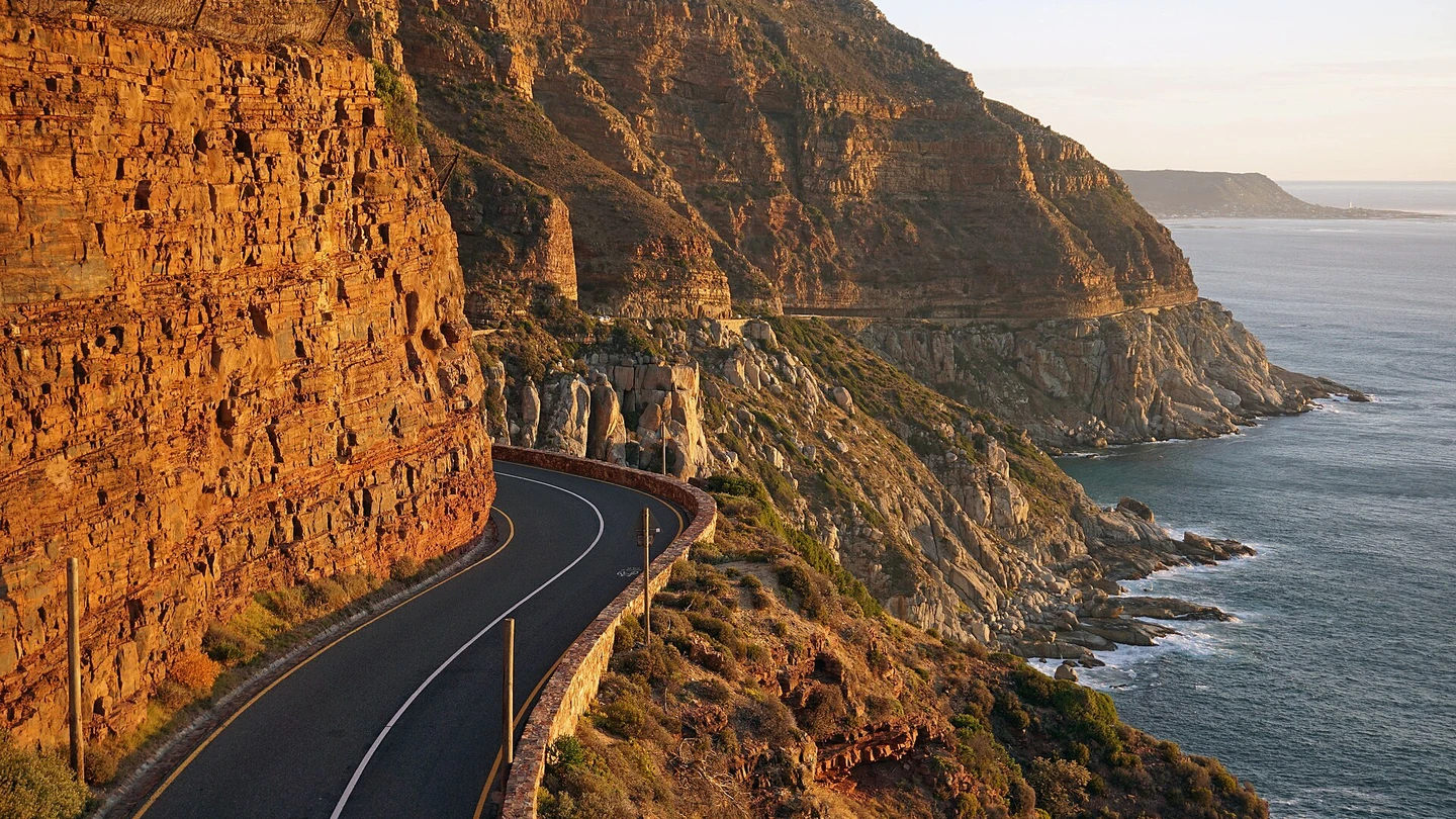 Chapman's Peak Drive langs de kust