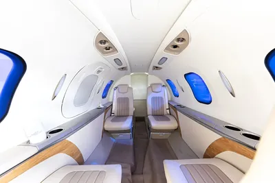 Cabine van een privéjet